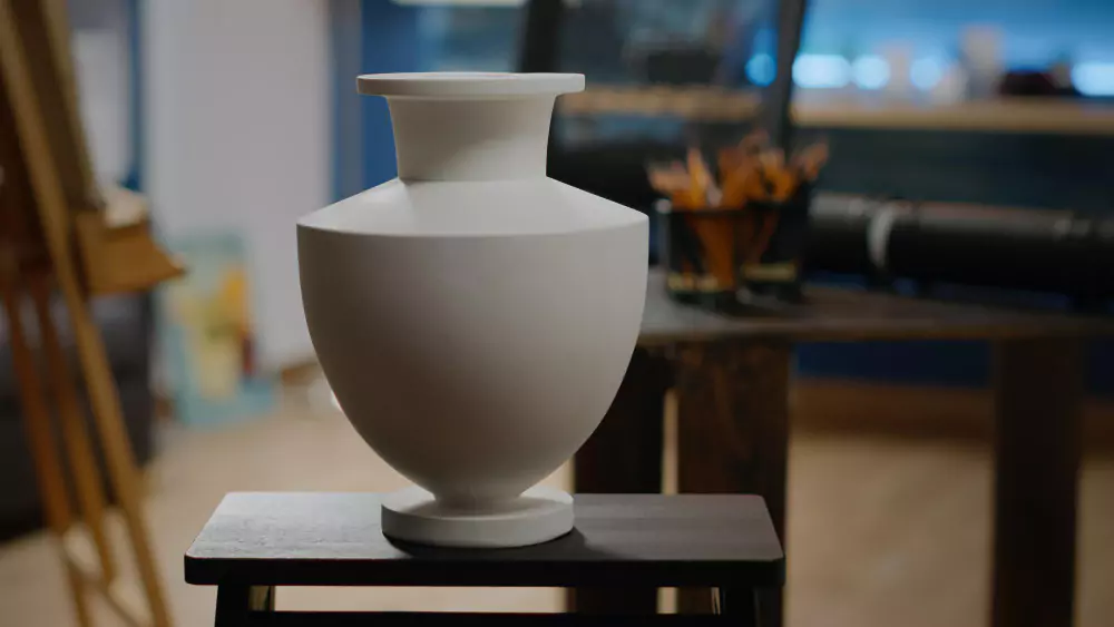 paisagismo, vaso vazio visto de perto